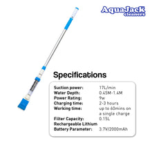 Load image into Gallery viewer, Aquajack 127 Portable Rechargeable Spa and Pool Vacuum Cleaner
