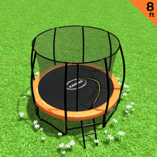 Load image into Gallery viewer, Kahuna 8ft Trampoline Kahuna With Spring Mat Pad Net Outdoor - Orange