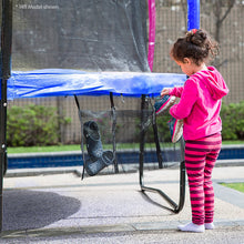Load image into Gallery viewer, Kahuna 8ft Outdoor Trampoline Kids Children With Safety Enclosure Mat Pad Net Ladder Basketball Hoop Set - Rainbow