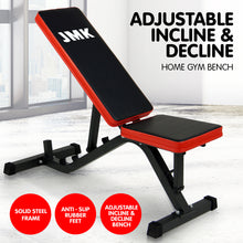Load image into Gallery viewer, Powertrain Adjustable Incline Decline Home Gym Bench