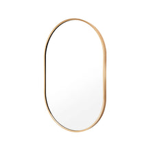 Load image into Gallery viewer, La Bella Gold Wall Mirror Oval Aluminum Frame Makeup Decor Bathroom Vanity 50x75cm