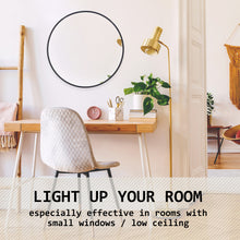 Load image into Gallery viewer, La Bella Black Wall Mirror Round Aluminum Frame Makeup Decor Bathroom Vanity 50cm