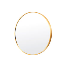 Load image into Gallery viewer, La Bella Gold Wall Mirror Round Aluminum Frame Makeup Decor Bathroom Vanity 50cm