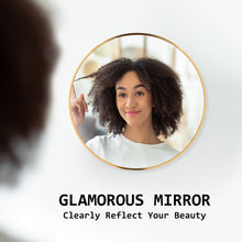 Load image into Gallery viewer, La Bella Gold Wall Mirror Round Aluminum Frame Makeup Decor Bathroom Vanity 50cm