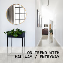 Load image into Gallery viewer, La Bella Gold Wall Mirror Round Aluminum Frame Makeup Decor Bathroom Vanity 60cm
