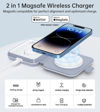 Load image into Gallery viewer, CHOETECH T323 2-in-1 Magsafe&MFI Wireless Charger