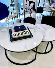 Load image into Gallery viewer, Interior Ave - Executive Stone Nested Coffee Table Set - White & White