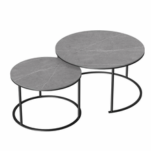 Load image into Gallery viewer, Executive Stone Nested Coffee Table Set