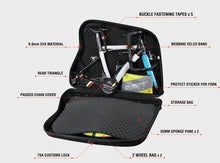 Load image into Gallery viewer, NOOYAH Bike Hard Shell Travel Case EVA Mountain MTB ebike Road Bike 700c Gravel Bike Tourer- BK002 in Black