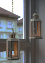 Load image into Gallery viewer, 10 Pack of Dark Grey Metal Miners Lantern Summer Wedding Home Party Room Balconey Deck Decoration 21cm Tealight Candle