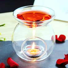 Load image into Gallery viewer, 10 Bulk Buy Pack ofPerfume Scented Essential Oil Tealight Candle Burner Glass Lamp for Aromatherapy Spa Room Relax 14cm High