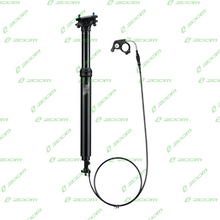 Load image into Gallery viewer, ZOOM Mountain Bike Adjustable Height via Thumb Remote Lever - Pro Dropper Adjustable Seatpost Internal Cable 31.6 Diameter 100mm Travel