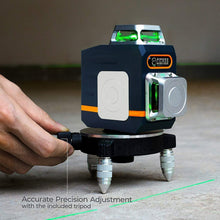 Load image into Gallery viewer, CIGMAN CM720 Laser Level Self Leveling 2 x 360° Green Cross Line Rechargeable