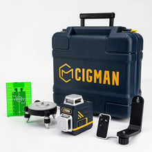 Load image into Gallery viewer, CIGMAN CM720 Laser Level Self Leveling 2 x 360° Green Cross Line Rechargeable