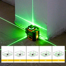 Load image into Gallery viewer, KAIWEETS KT360A Green Laser Level 3 X 360° Rotary Self Leveling with 1 Rechargeable Battery