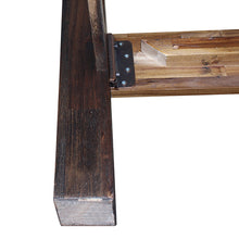 Load image into Gallery viewer, Bed Frame Double Size in Solid Wood Veneered Acacia Bedroom Timber Slat in Chocolate