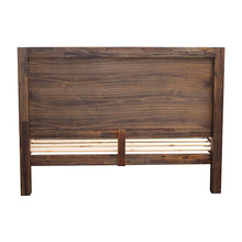 Load image into Gallery viewer, Bed Frame Queen Size in Solid Wood Veneered Acacia Bedroom Timber Slat in Chocolate