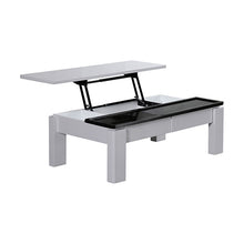 Load image into Gallery viewer, Coffee Table High Gloss Finish Lift Up Top MDF Black & White Colour Interior Storage