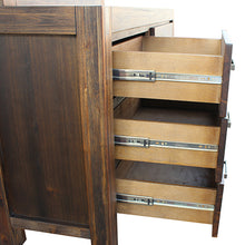 Load image into Gallery viewer, Dresser with 6 Storage Drawers in Solid Acacia & Veneer With Mirror in Chocolate Colour