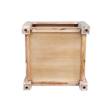 Load image into Gallery viewer, Lamp Table Open Storage Solid Wooden Frame in Classic Oak Colour