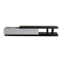 Load image into Gallery viewer, 240cm Elegant High Glossy Assembled Entertainment Unit in Black & White colour