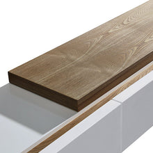 Load image into Gallery viewer, 240cm Elegant High Glossy Assembled Entertainment Unit in White Ash Color