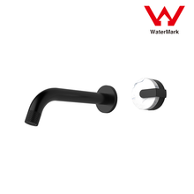 Load image into Gallery viewer, 2021 New Marble Stone handle matte black wall taps 1/4 turn matte black pattern