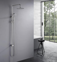 Load image into Gallery viewer, 2023 Brushed Nickel Solid Stainless Steel 304 made shower set w diverter 200 mm head sprayer hand held head Suit Outdoor