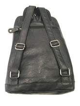 Load image into Gallery viewer, Milleni Genuine Italian Leather Soft Nappa Leather Backpack Travel Bag - Black
