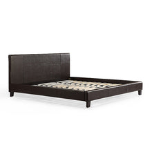 Load image into Gallery viewer, King PU Leather Bed Frame Brown