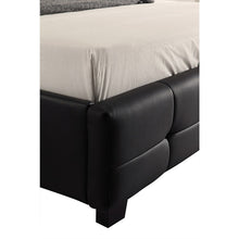 Load image into Gallery viewer, Double PU Leather Deluxe Bed Frame Black