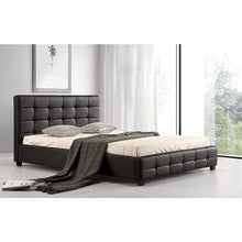 Load image into Gallery viewer, Double PU Leather Deluxe Bed Frame Black