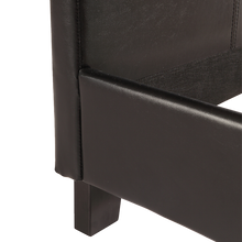 Load image into Gallery viewer, Queen PU Leather Bed Frame Black