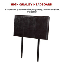 Load image into Gallery viewer, PU Leather Single Bed Headboard Bedhead - Brown