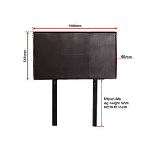 Load image into Gallery viewer, PU Leather Single Bed Headboard Bedhead - Brown