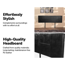 Load image into Gallery viewer, PU Leather King Bed Headboard Bedhead - Black