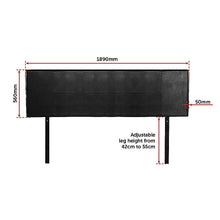 Load image into Gallery viewer, PU Leather King Bed Headboard Bedhead - Black