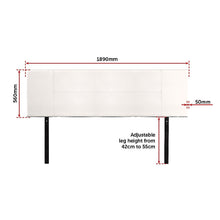 Load image into Gallery viewer, PU Leather King Bed Headboard Bedhead - White