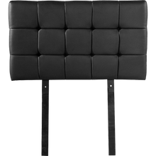 Load image into Gallery viewer, PU Leather Single Bed Deluxe Headboard Bedhead - Black