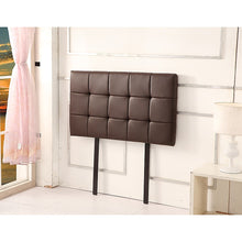Load image into Gallery viewer, PU Leather Single Bed Deluxe Headboard Bedhead - Brown