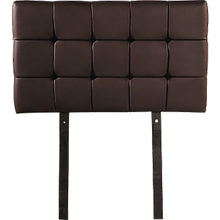 Load image into Gallery viewer, PU Leather Single Bed Deluxe Headboard Bedhead - Brown