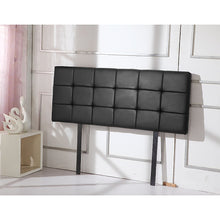 Load image into Gallery viewer, PU Leather Double Bed Deluxe Headboard Bedhead - Black
