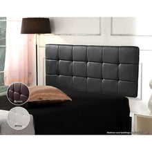 Load image into Gallery viewer, PU Leather Double Bed Deluxe Headboard Bedhead - Black