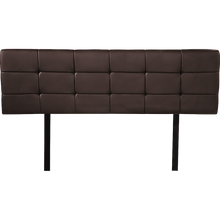 Load image into Gallery viewer, PU Leather Queen Bed Deluxe Headboard Bedhead - Brown