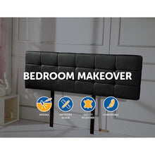 Load image into Gallery viewer, PU Leather King Bed Deluxe Headboard Bedhead - Black
