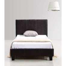 Load image into Gallery viewer, Single PU Leather Bed Frame Brown