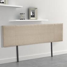 Load image into Gallery viewer, Linen Fabric King Bed Headboard Bedhead - Beige