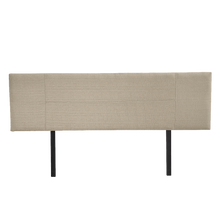Load image into Gallery viewer, Linen Fabric King Bed Headboard Bedhead - Beige