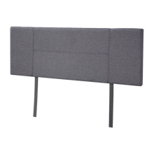 Load image into Gallery viewer, Linen Fabric Double Bed Headboard Bedhead - Grey