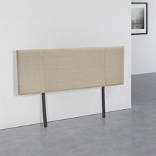 Load image into Gallery viewer, Linen Fabric Double Bed Headboard Bedhead - Beige
